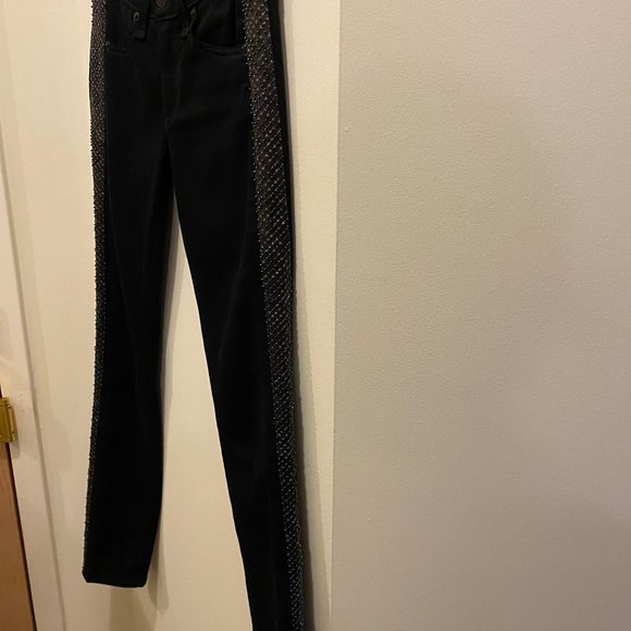 💰 5 FOR $40 / RAG AND BONE (SZ 24) LEATHER & BEADED SIDE DETAIL - Picture 3 of 7